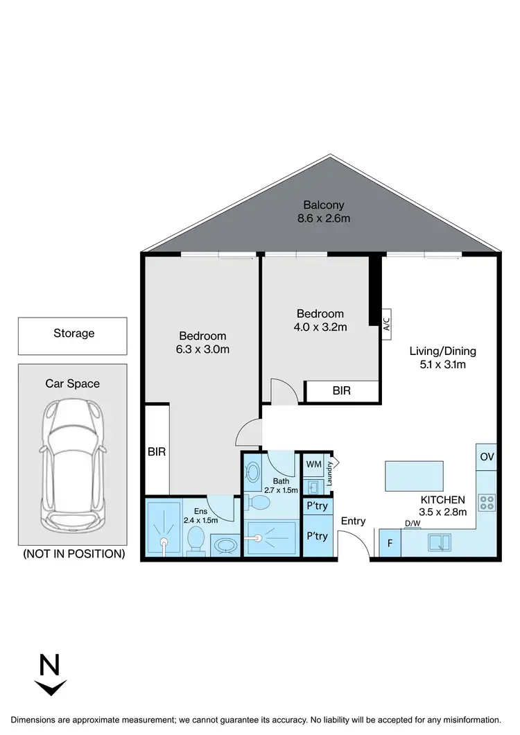 Floorplan of Homely apartment listing, 504a/21 Pentridge Blvd, Coburg VIC 3058