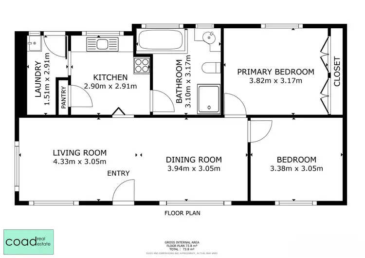 Floorplan of Homely house listing, 42 Forest St, Woodend VIC 3442