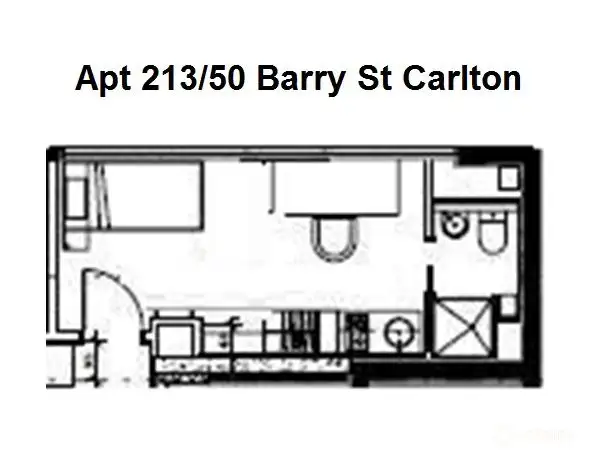 Floorplan of Homely house listing, 213/50 Barry St, Carlton VIC 3053