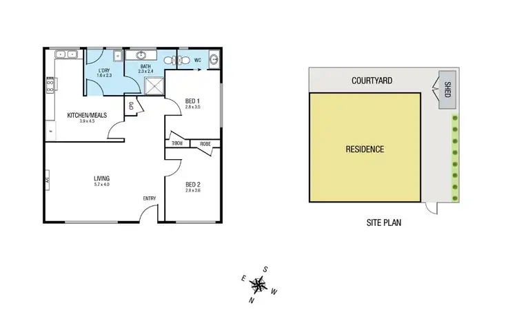 Floorplan of Homely unit listing, 1/18 Great Ryrie St, Ringwood VIC 3134