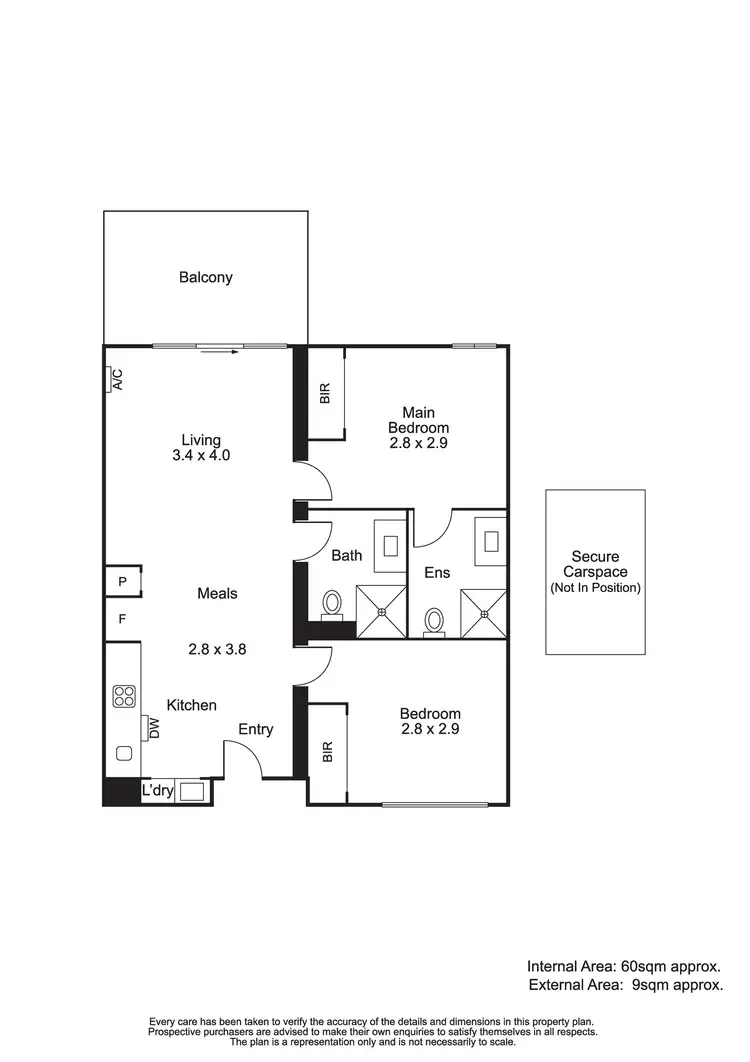 Floorplan of Homely apartment listing, 409/20 Nicholson St, Coburg VIC 3058