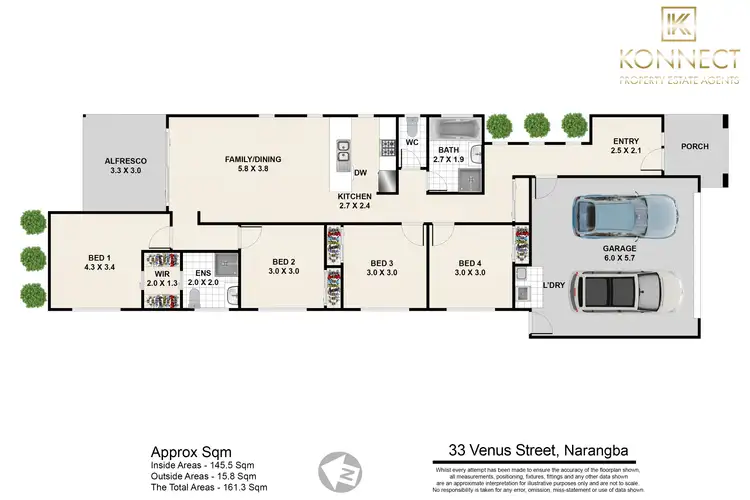 Floorplan of Homely house listing, 33 Venus St, Narangba QLD 4504