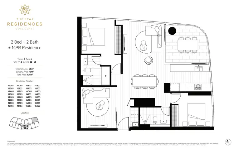 Floorplan of Homely apartment listing, 14803/5 The Darling Ave, Broadbeach QLD 4218