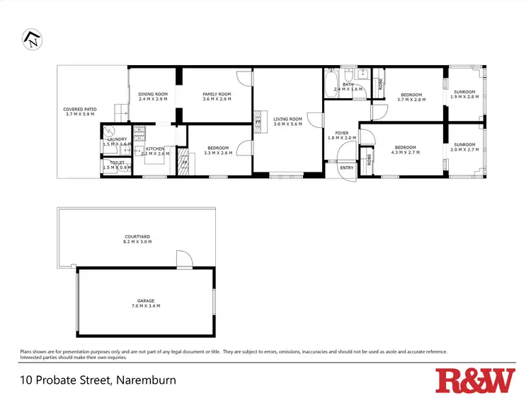 Floorplan of Homely house listing, 10 Probate St, Naremburn NSW 2065