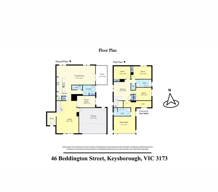 Floorplan of Homely house listing, 46 Beddington St, Keysborough VIC 3173