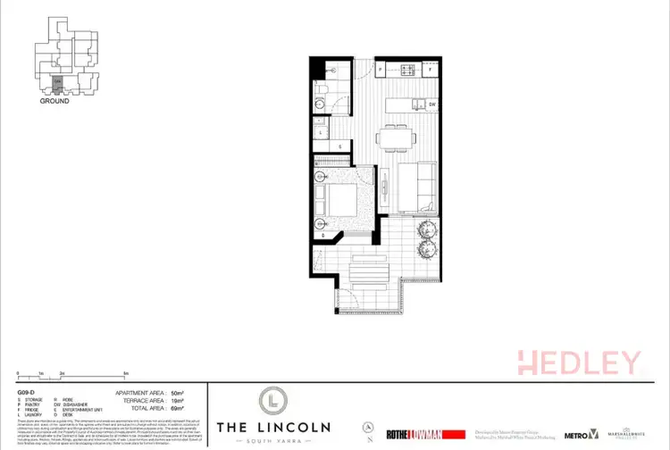 Floorplan of Homely apartment listing, G09/15-17 Cromwell Rd, South Yarra VIC 3141
