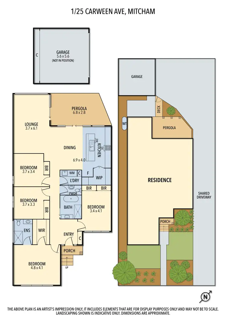 Floorplan of Homely house listing, 1/25 Carween Ave, Mitcham VIC 3132
