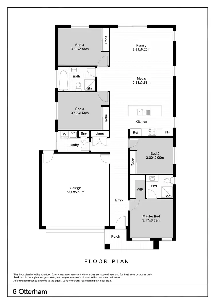 Floorplan of Homely house listing, 6 Otterham Way, Werribee VIC 3030