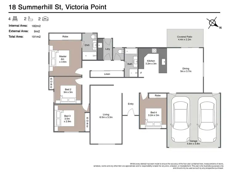 Floorplan of Homely house listing, 18 Summerhill St, Victoria Point QLD 4165
