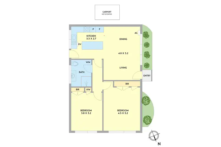 Floorplan of Homely unit listing, 1/72 High St, Frankston VIC 3199