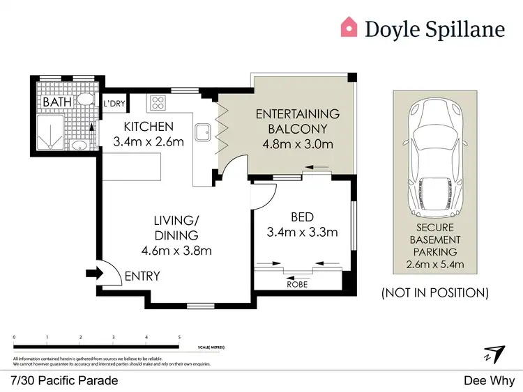 Floorplan of Homely apartment listing, 7/30 Pacific Parade, Dee Why NSW 2099