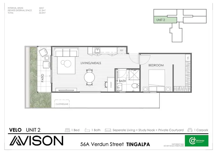 Floorplan of Homely apartment listing, 1/56A Verdun St, Tingalpa QLD 4173
