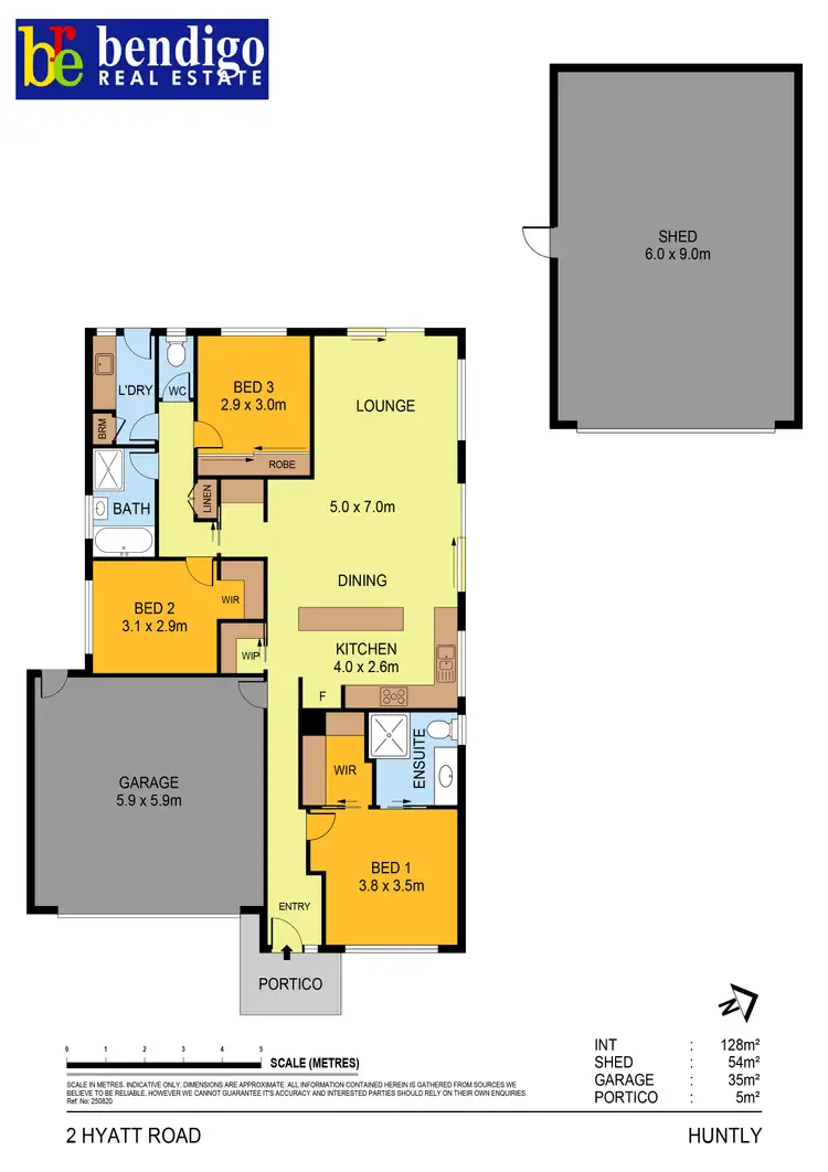 Floorplan of Homely house listing, 2 Hyatt Rd, Huntly VIC 3551