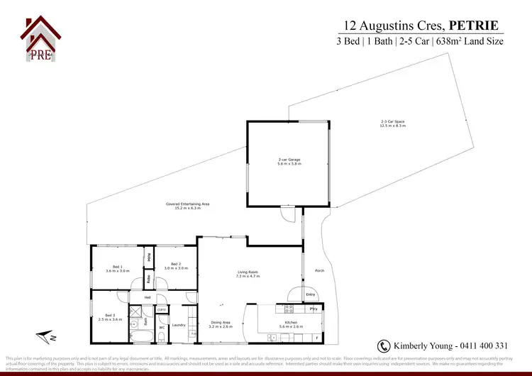 Floorplan of Homely house listing, 12 Augustins Cres, Petrie QLD 4502