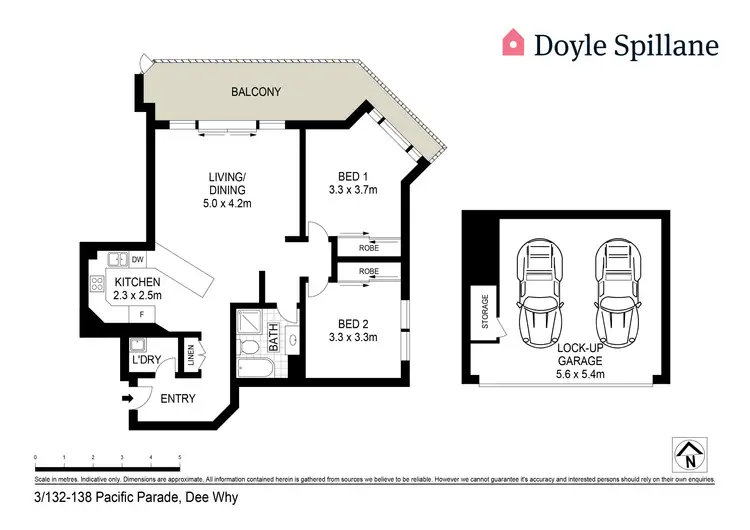 Floorplan of Homely apartment listing, 3/132-138 Pacific Parade, Dee Why NSW 2099