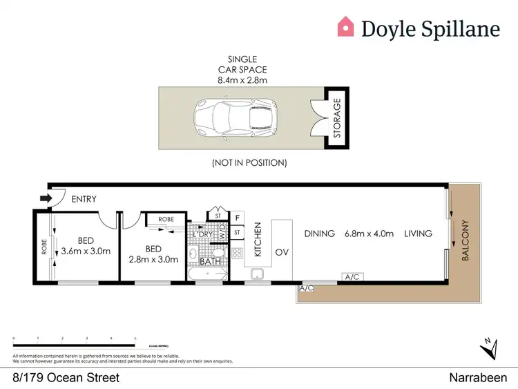 Floorplan of Homely apartment listing, 8/179 Ocean Street, Narrabeen NSW 2101