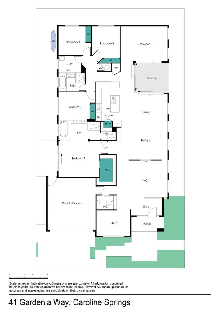 Floorplan of Homely house listing, 41 Gardenia Way, Caroline Springs VIC 3023