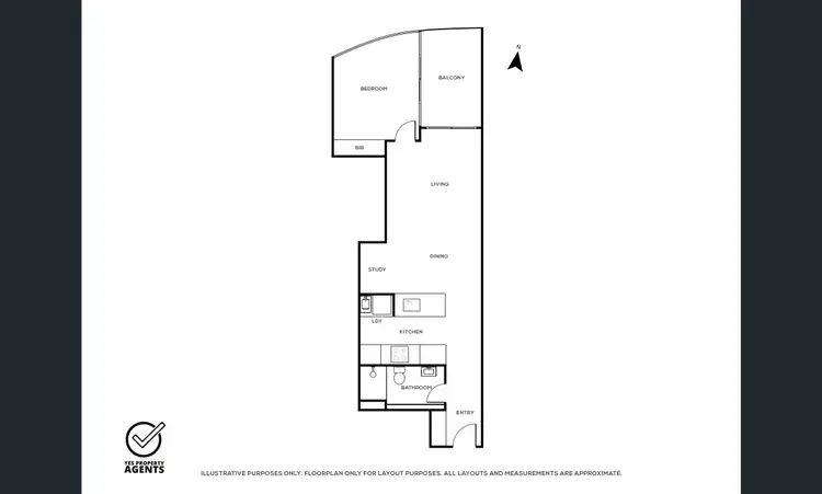 Floorplan of Homely apartment listing, 604/15 Bowes St, Phillip ACT 2606