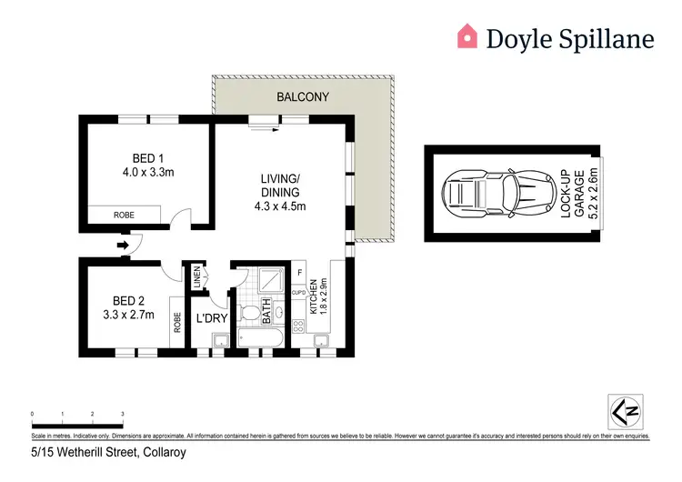 Floorplan of Homely apartment listing, 5/15 Wetherill Street, Narrabeen NSW 2101