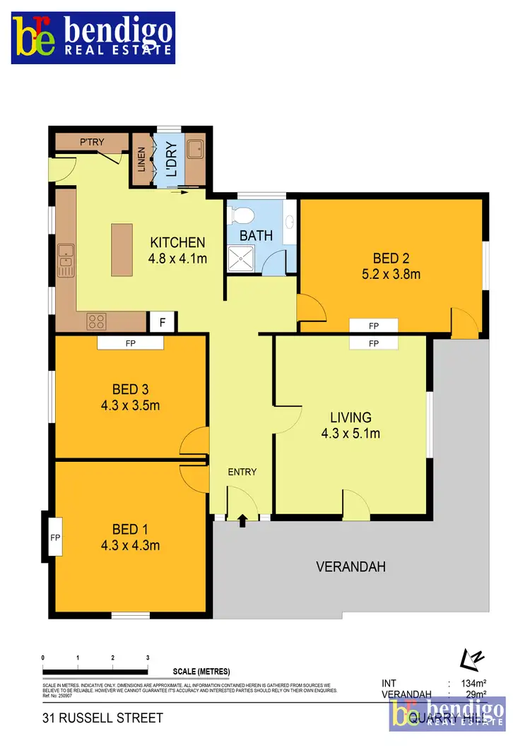 Floorplan of Homely house listing, 31 Russell St, Quarry Hill VIC 3550