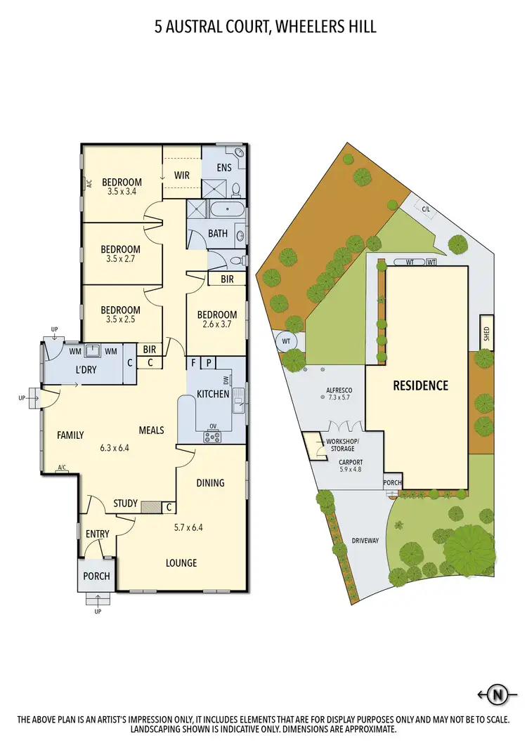 Floorplan of Homely house listing, 5 Austral Ct, Wheelers Hill VIC 3150