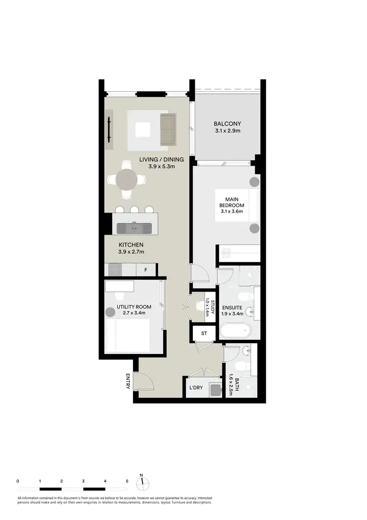 Floorplan of Homely unit listing, 308/1 Gearin Alley, Mascot NSW 2020