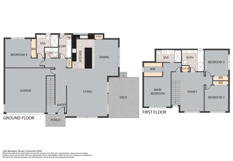 Floorplan of Homely house listing, 14A Wicklow St, Ormond VIC 3204