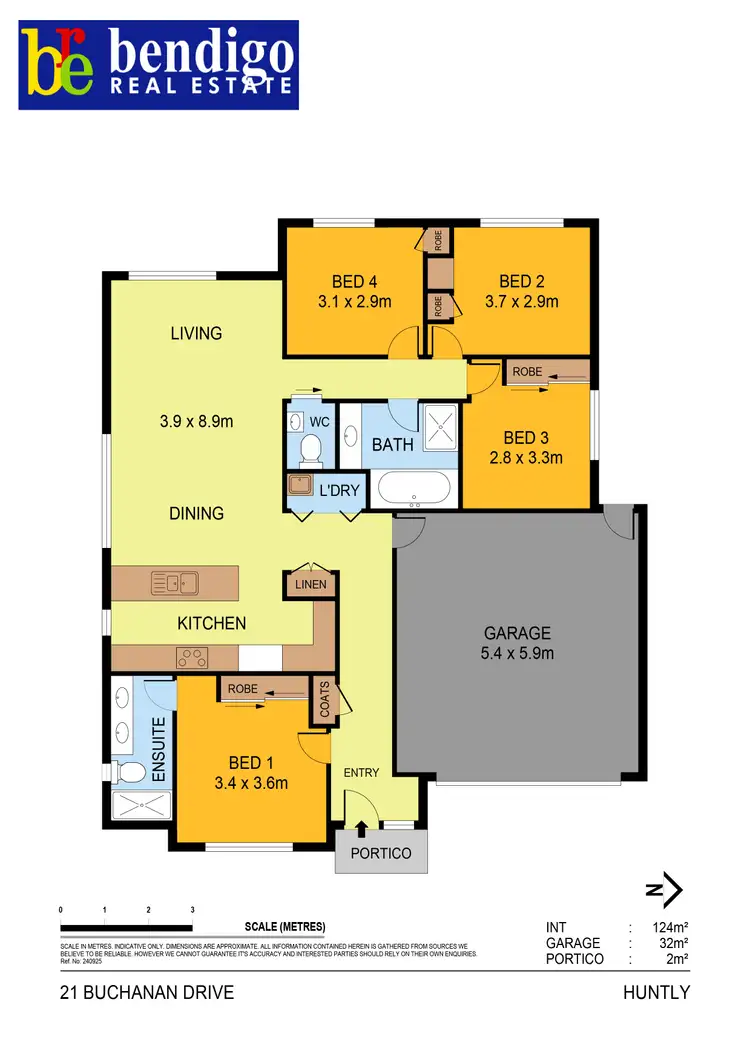 Floorplan of Homely house listing, 21 Buchanan Drive, Huntly VIC 3551