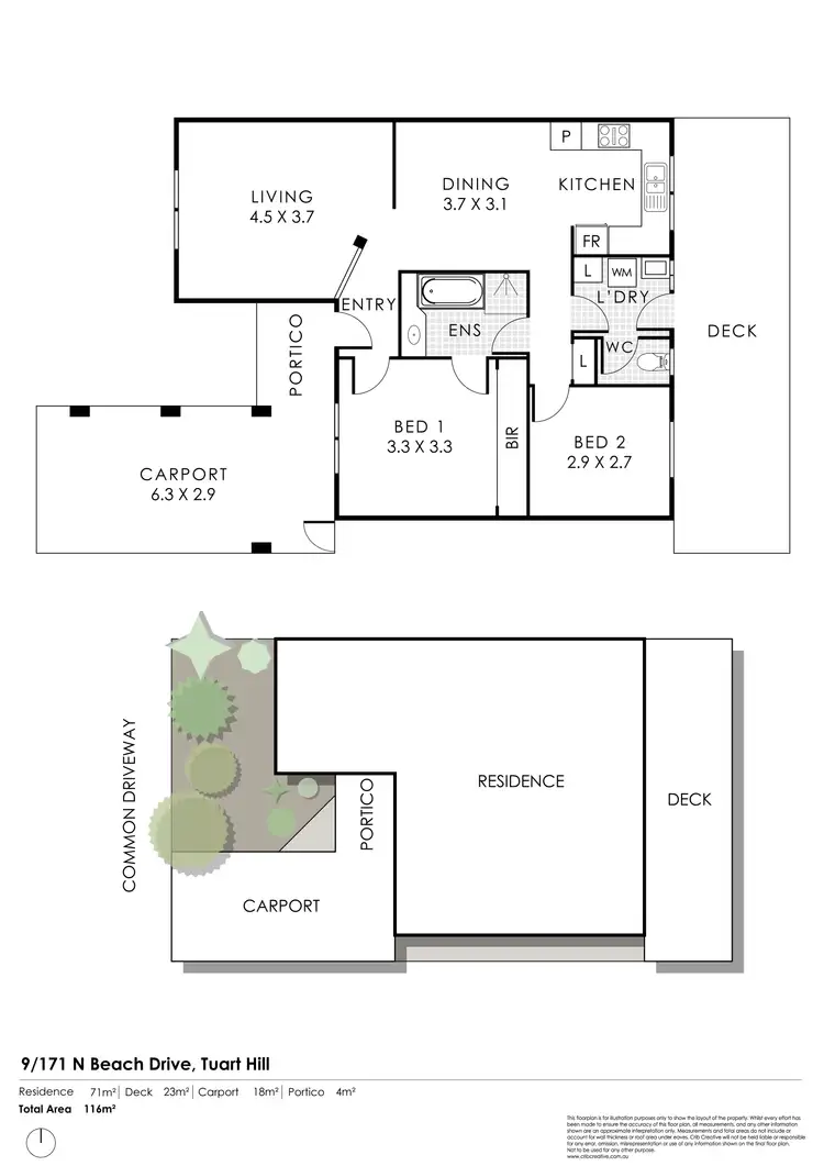Floorplan of Homely house listing, 9/171 N Beach Dr, Tuart Hill WA 6060