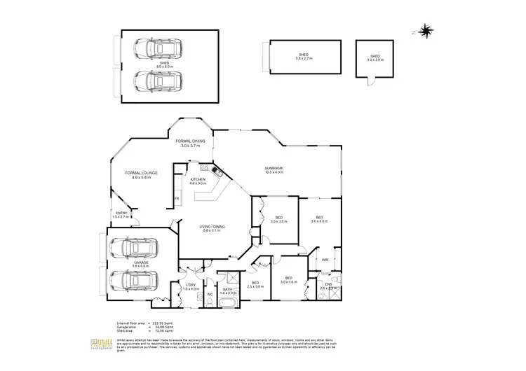 Floorplan of Homely house listing, 8 Evonrise St, Rangeville QLD 4350