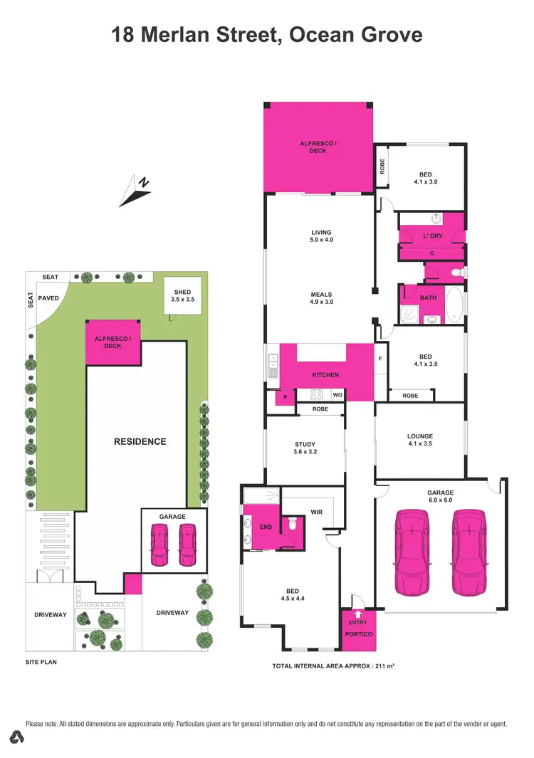 Floorplan of Homely house listing, 18 Merlan St, Ocean Grove VIC 3226