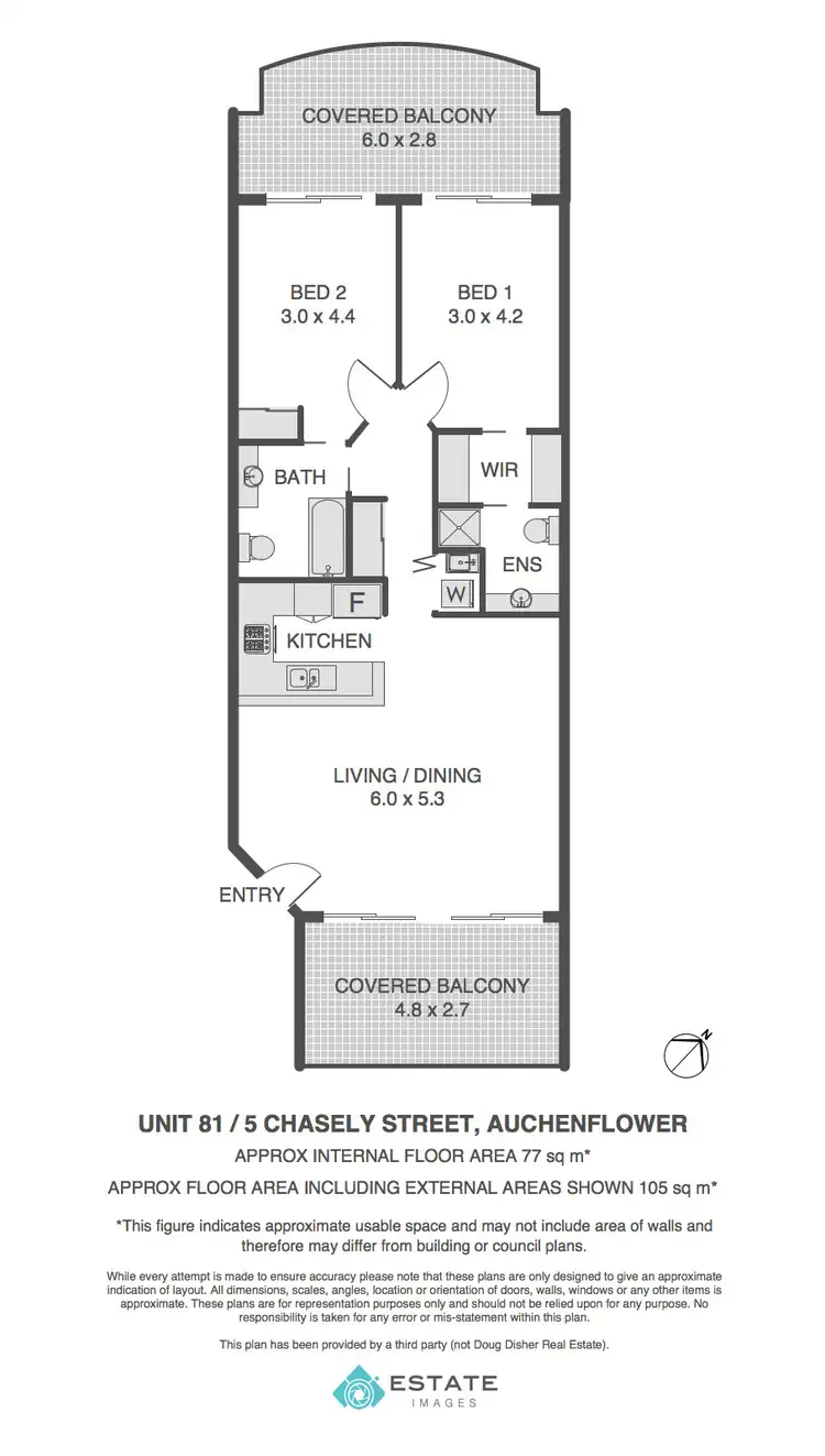 Floorplan of Homely apartment listing, 81/5 Chasely Street, Auchenflower QLD 4066