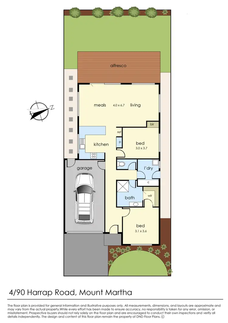 Floorplan of Homely unit listing, 4/90 Harrap Rd, Mount Martha VIC 3934