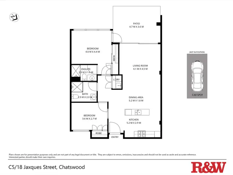 Floorplan of Homely unit listing, C5/18 Jacques St, Chatswood NSW 2067