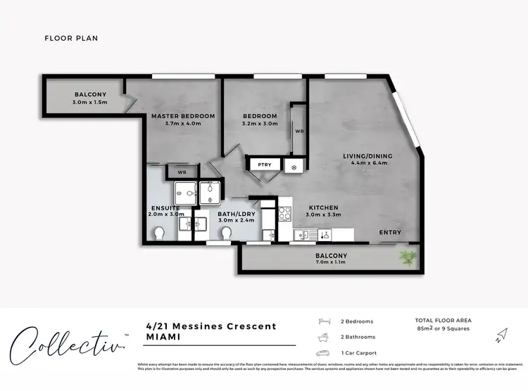 Floorplan of Homely apartment listing, 4/21 Messines Cres, Miami QLD 4220