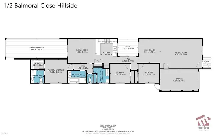Floorplan of Homely house listing, 1/2 Balmoral Cl, Hillside VIC 3037