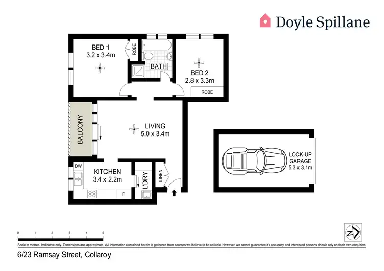 Floorplan of Homely unit listing, 6/23 Ramsay Street, Collaroy NSW 2097