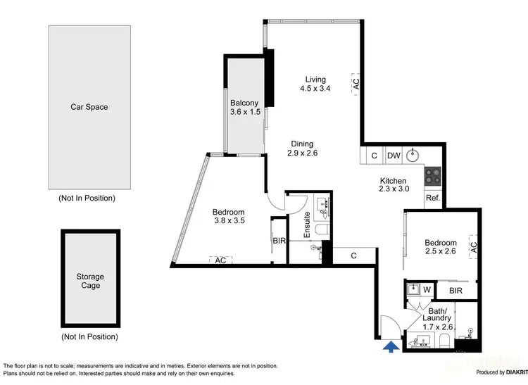 Floorplan of Homely apartment listing, 2006/241 Harbour Esplanade, Docklands VIC 3008
