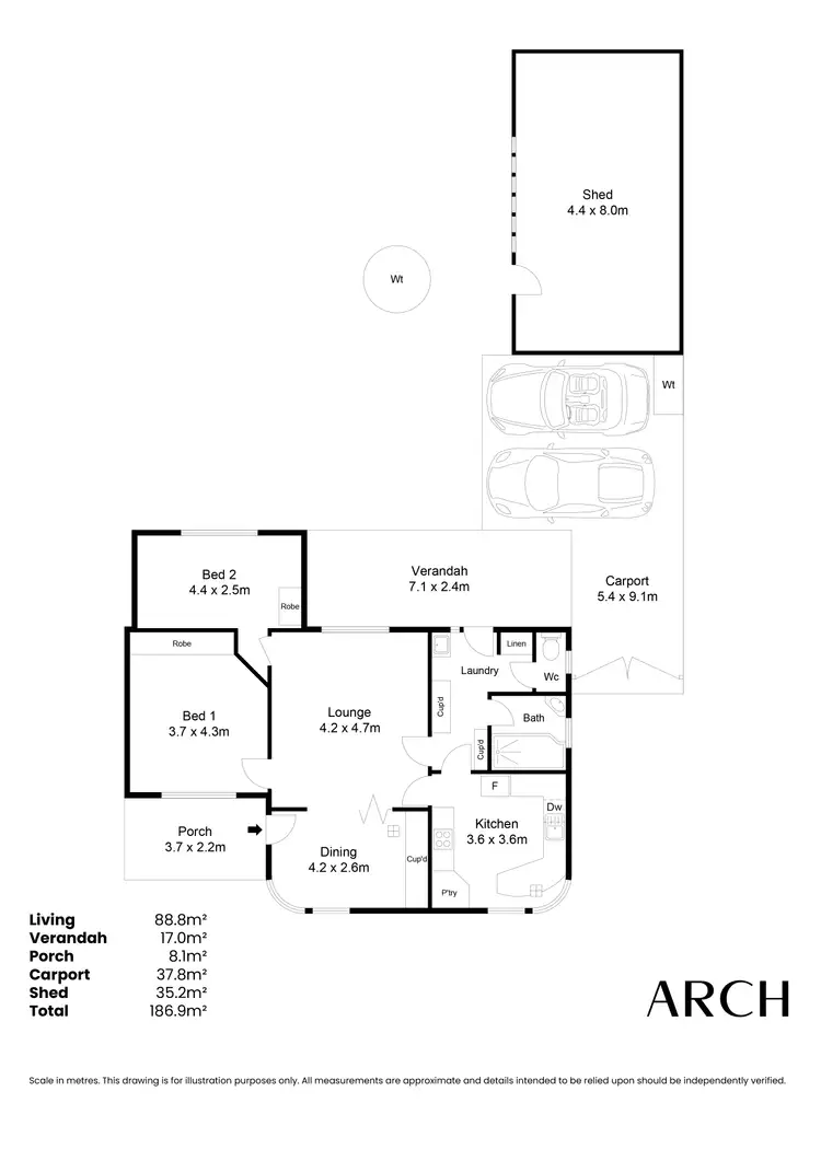 Floorplan of Homely house listing, 42 West Lakes Blvd, Albert Park SA 5014
