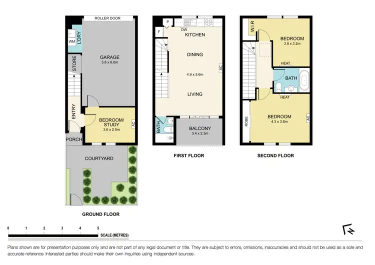 Floorplan of Homely townhouse listing, 51 Crefden Street, Maidstone VIC 3012