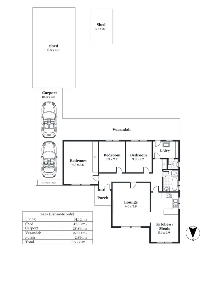 Floorplan of Homely house listing, 3 Northumberland Ave, Findon SA 5023