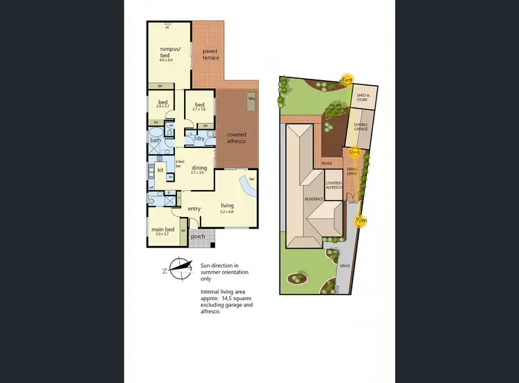 Floorplan of Homely house listing, 100 Lyrebird Dr, Carrum Downs VIC 3201