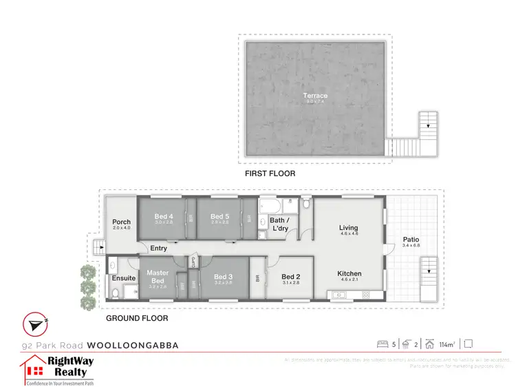 Floorplan of Homely house listing, 92 Park Rd, Woolloongabba QLD 4102