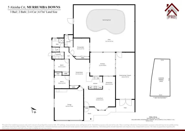 Floorplan of Homely house listing, 5 Aleisha Ct, Murrumba Downs QLD 4503