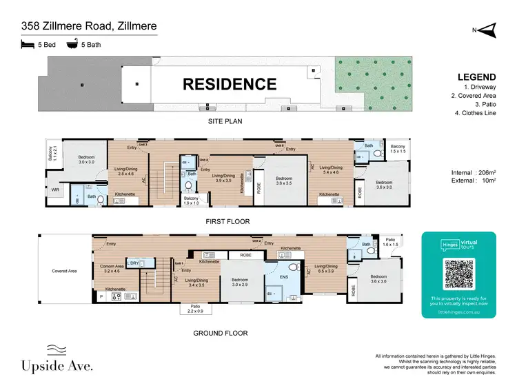 Floorplan of Homely unit listing, 2/358 Zillmere Rd, Zillmere QLD 4034