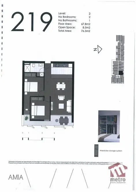 Floorplan of Homely apartment listing, 219/1 Brunswick Road, Brunswick East VIC 3057