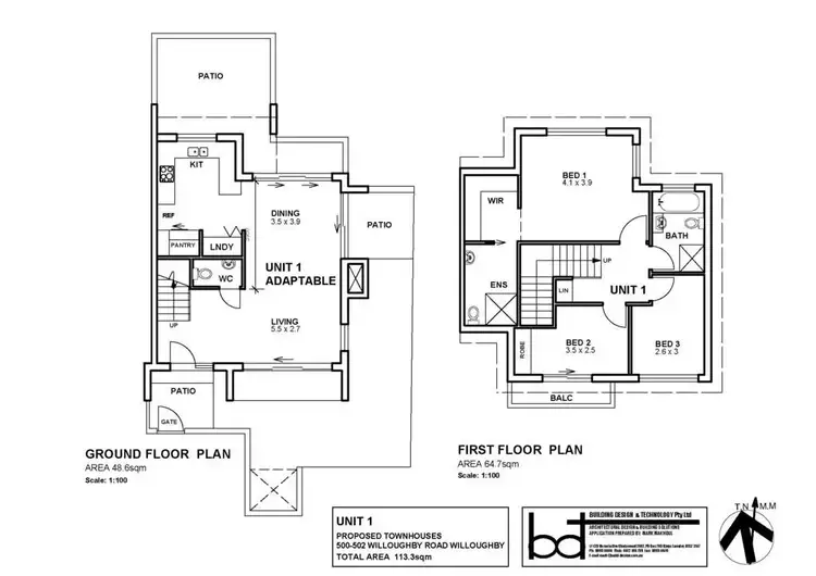 Floorplan of Homely townhouse listing, 5/1a Artarmon Rd, Willoughby NSW 2068