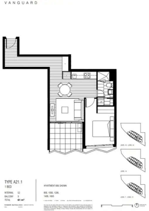 Floorplan of Homely apartment listing, 1406/803 Dandenong Rd, Malvern East VIC 3145