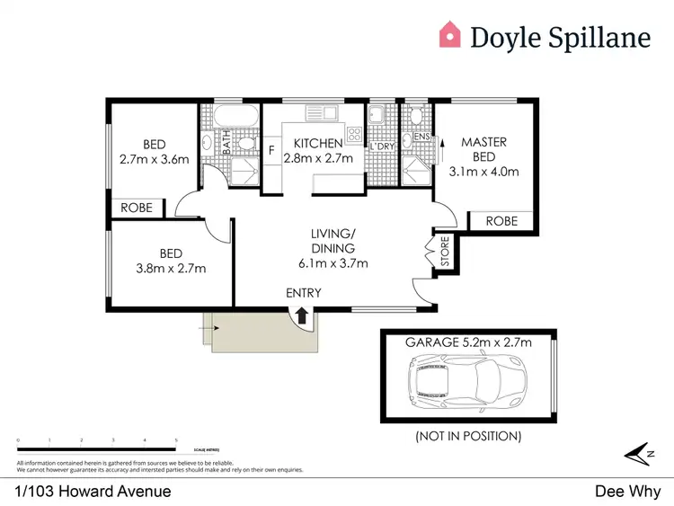 Floorplan of Homely apartment listing, 1/103 Howard Avenue, Dee Why NSW 2099