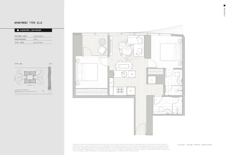 Floorplan of Homely apartment listing, 6901/138 Spencer St, Melbourne VIC 3000